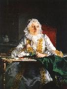 Aved, Jacques-Andre-Joseph Madame Crozat painting